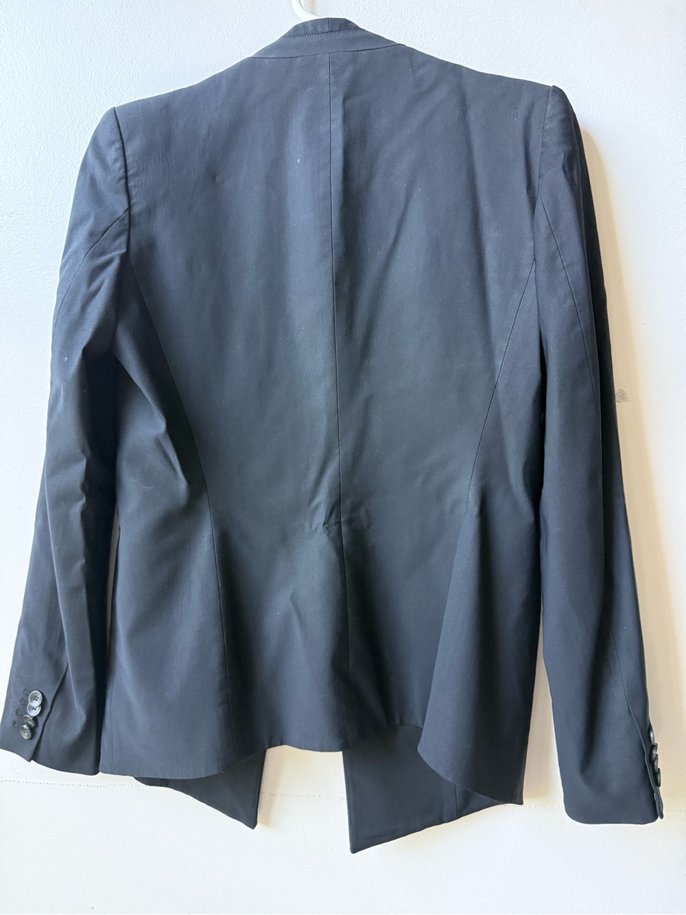 Helmut Lang Black Minimalist Single-Button Blazer - Picture 5 of 10